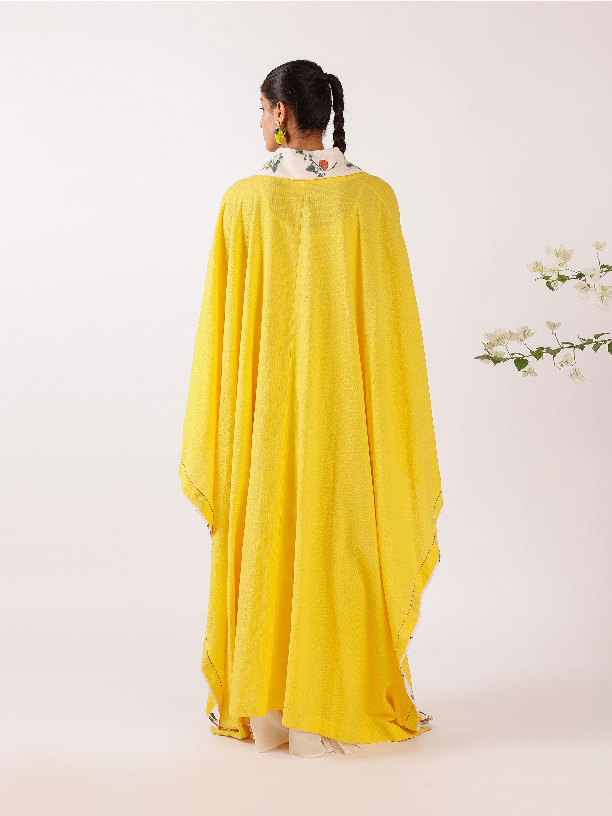 CHILLY PRINT YELLOW SHRUG