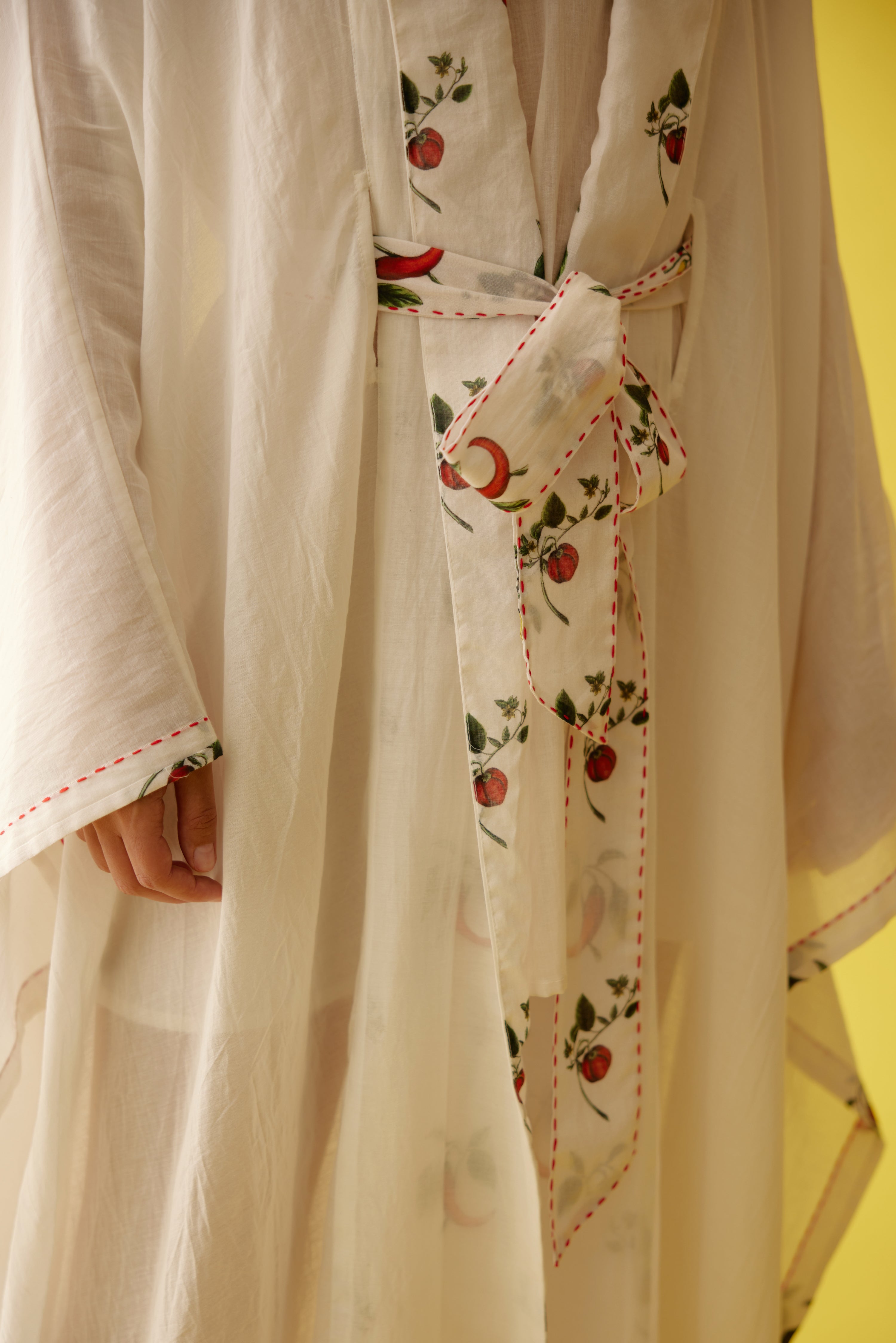 Cream kimono sleeves overgarment