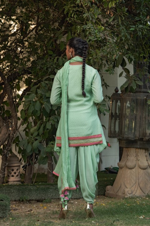 SLIT KURTA WITH DHOTI