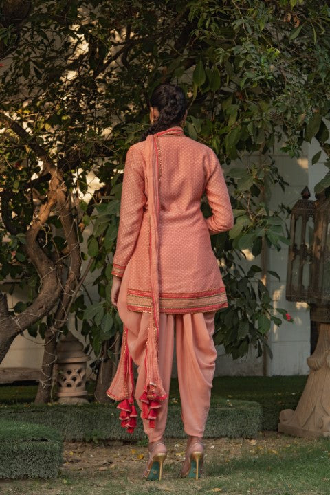 SLIT KURTA WITH DHOTI