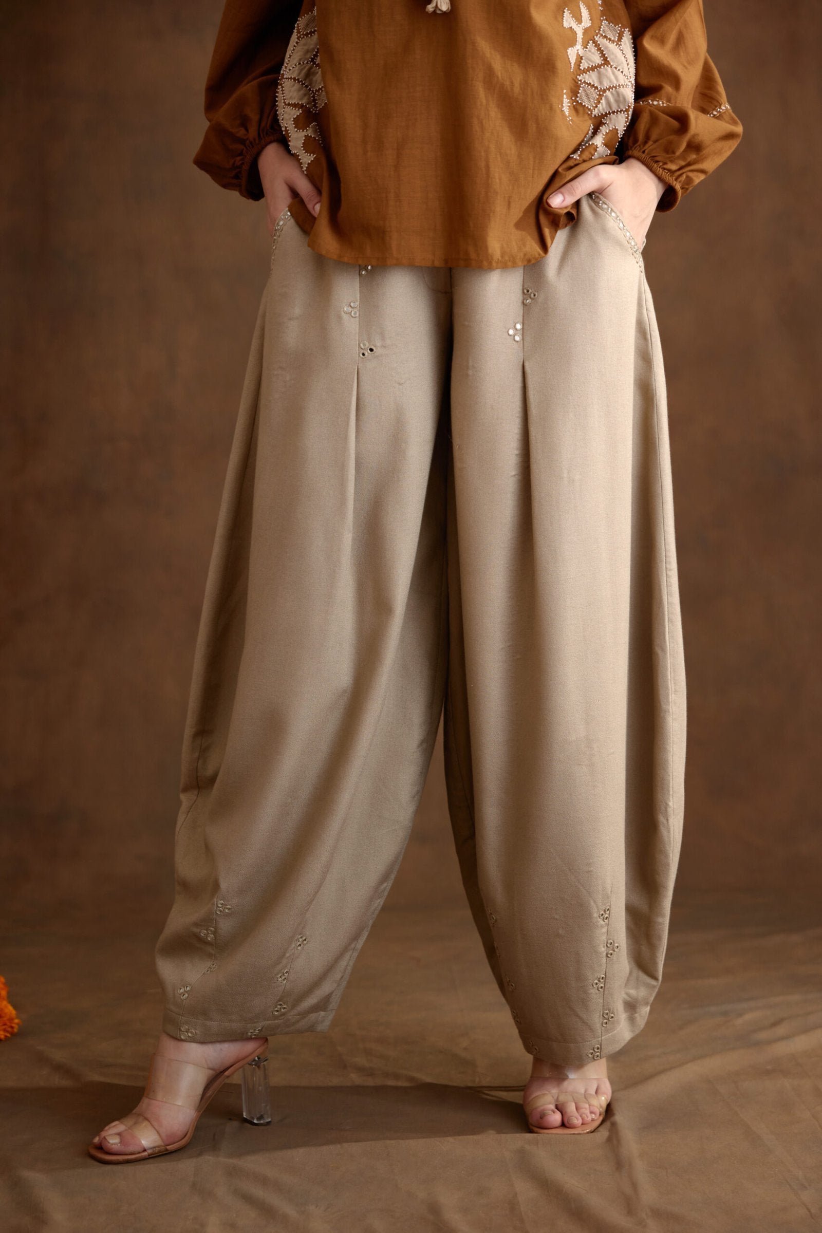 Fawn Baggy Pants