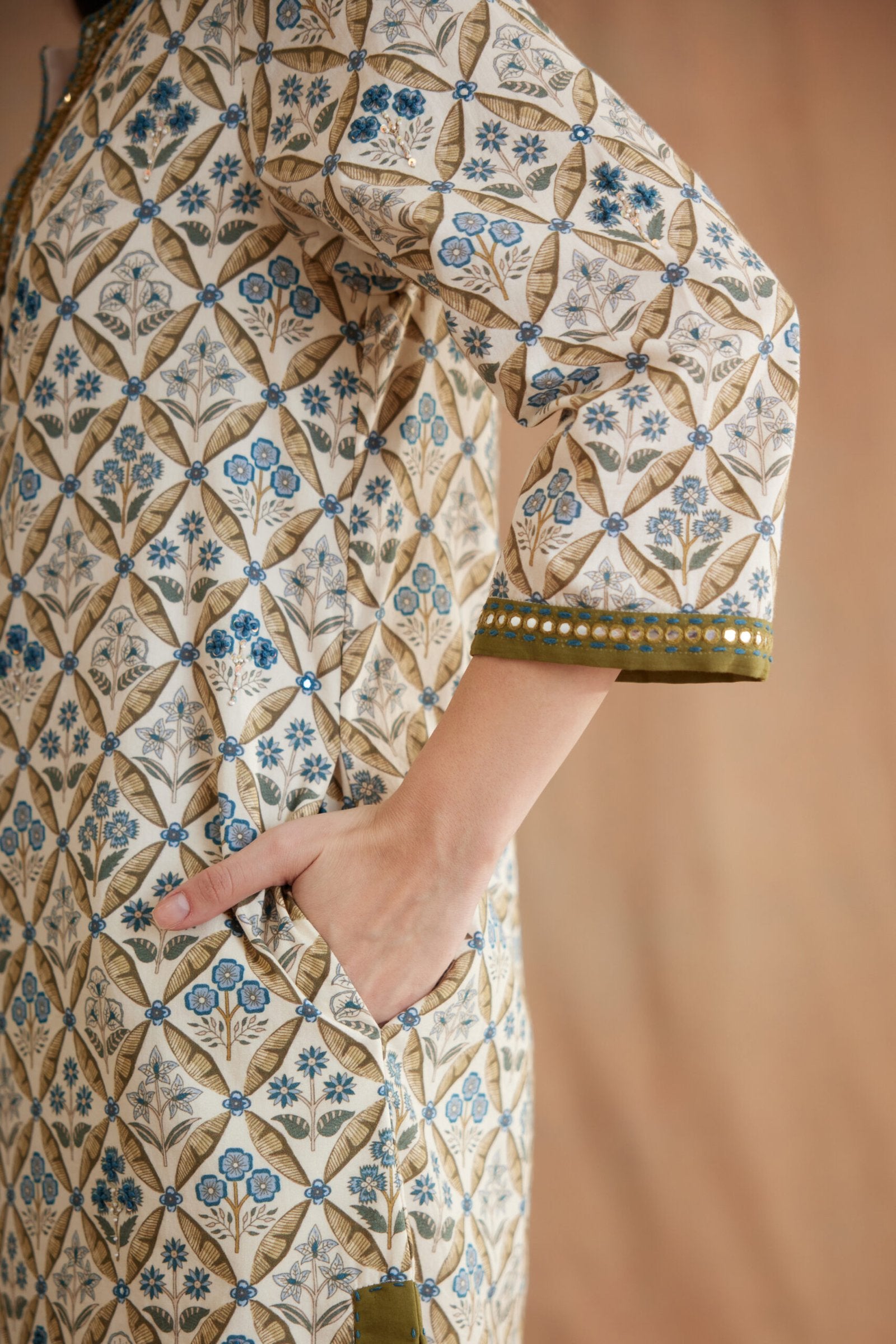 Bespoke Hand Embroidered Tunic Dress